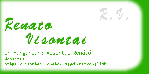 renato visontai business card